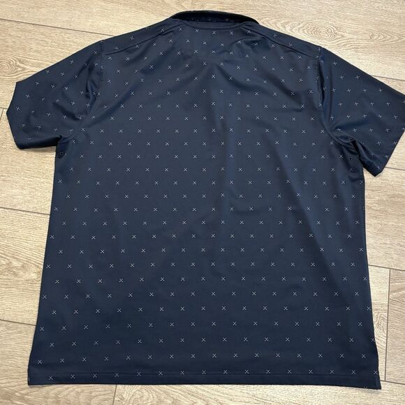 Nike Dri fit Golf Polo Shirt Mens XXL AOP Blue Golf Club Pattern Performance - Picture 8 of 8